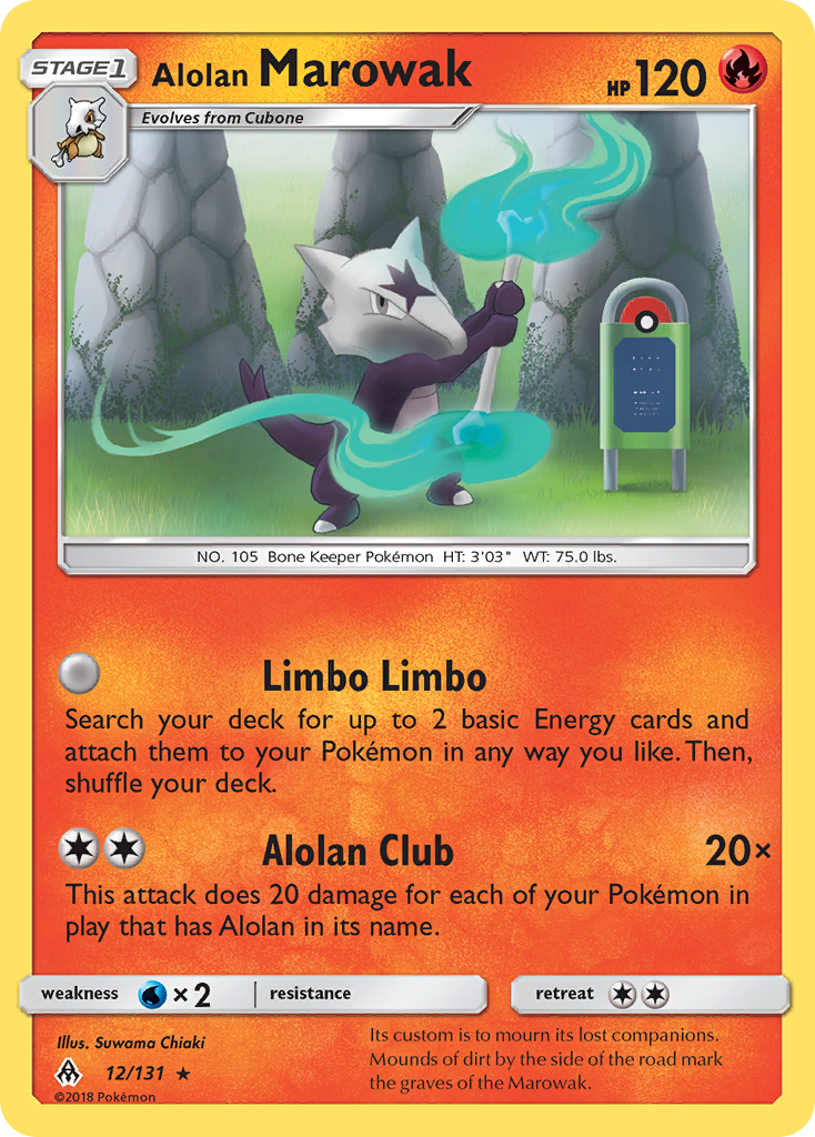 Forbidden Light Alolan Marowak #12/131
